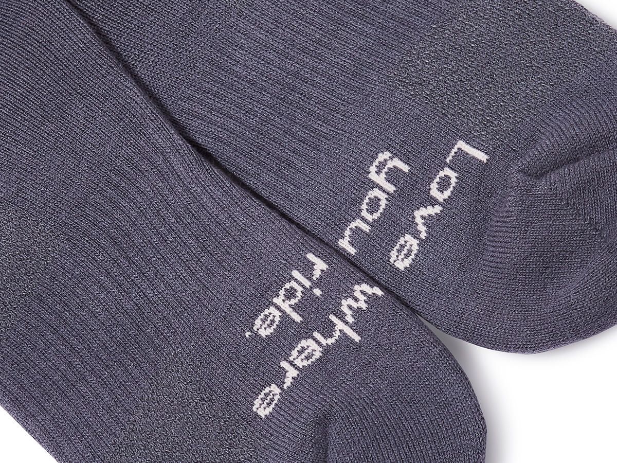 QUOC All Road 自行車襪 - 炭灰色 M