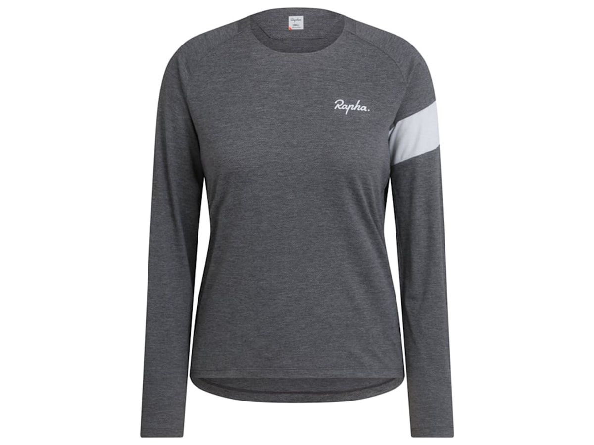 Rapha 女款 Trail 機能長袖T恤 灰色 XL
