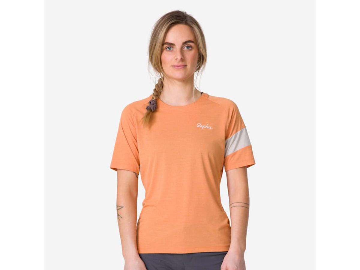 Rapha 女款 Trail 機能短袖T恤 橘色 M
