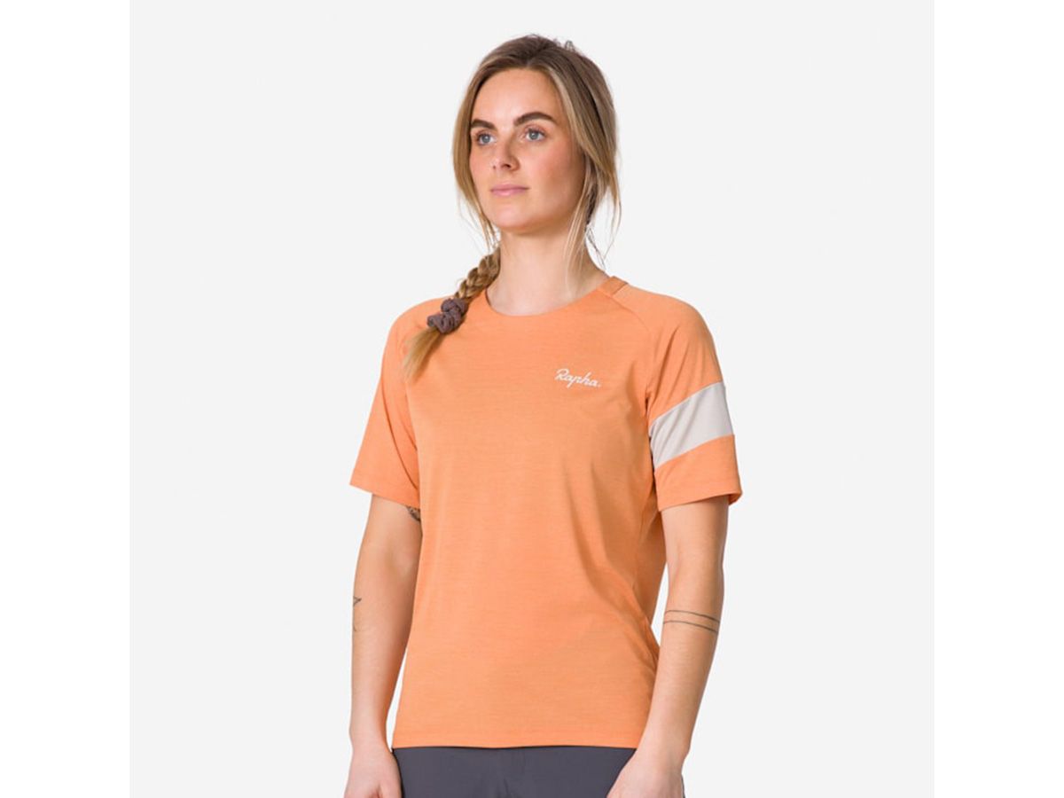 Rapha 女款 Trail 機能短袖T恤 橘色 M