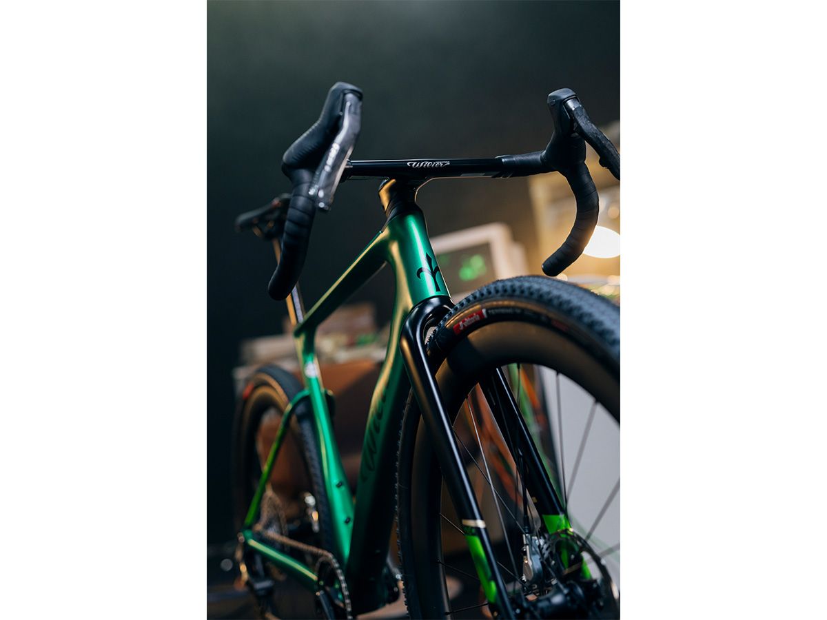 Wilier Triestina RAVE SLR ID2 競速礫石車 車架組 / 像素綠 S