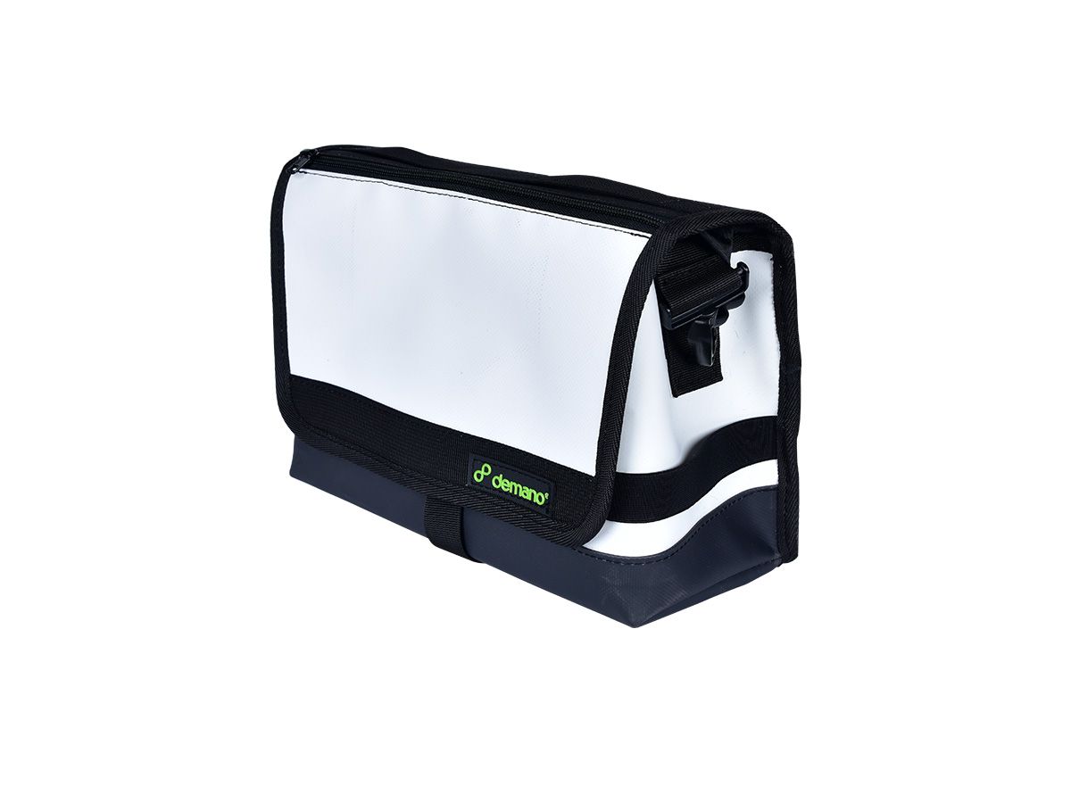 Demano Ribera Brompton 兩用小型郵差包/純色款-白