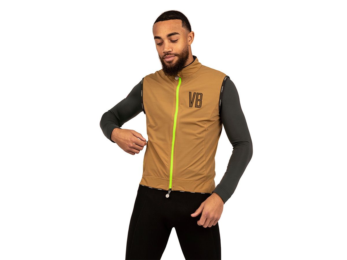 VB Riley 男款背心 棕色 XL