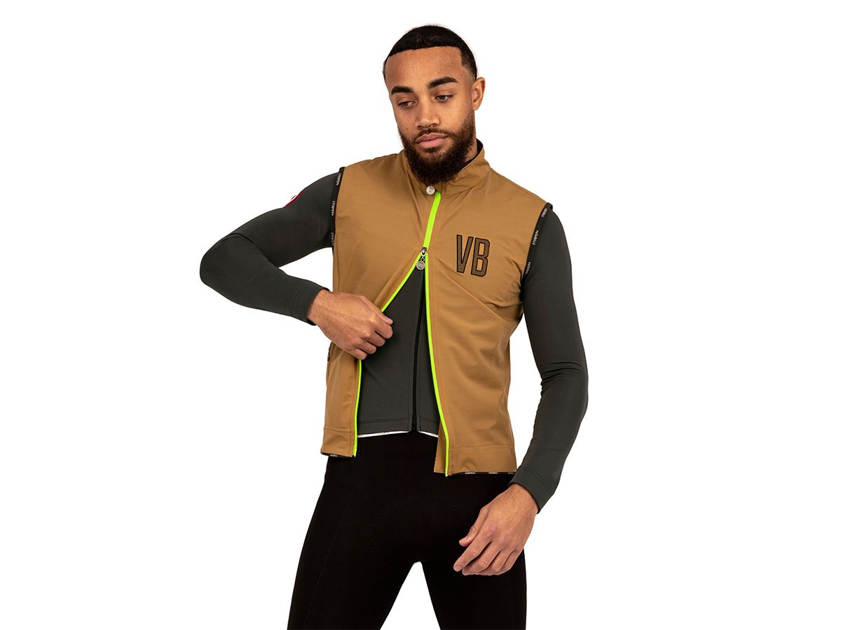 VB Riley 男款背心 棕色 S