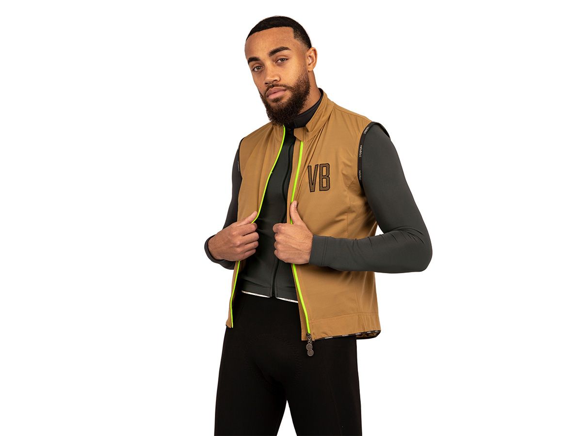 VB Riley 男款背心 棕色 XS