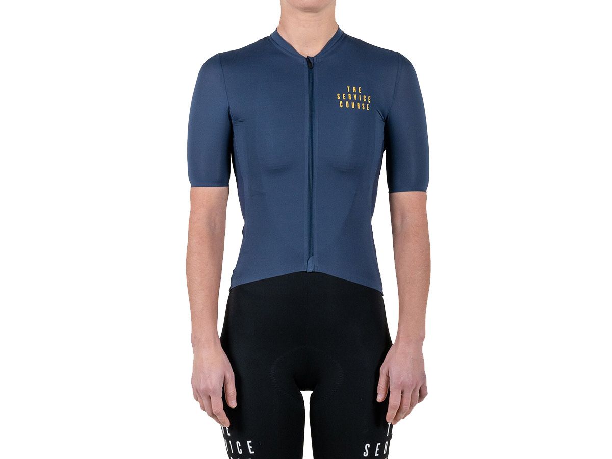  TSC 夏季短袖輕量女性車衣 / 夜藍 XS