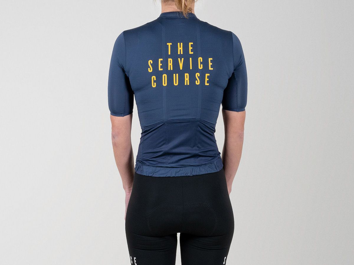  TSC 夏季短袖輕量女性車衣 / 夜藍 XS