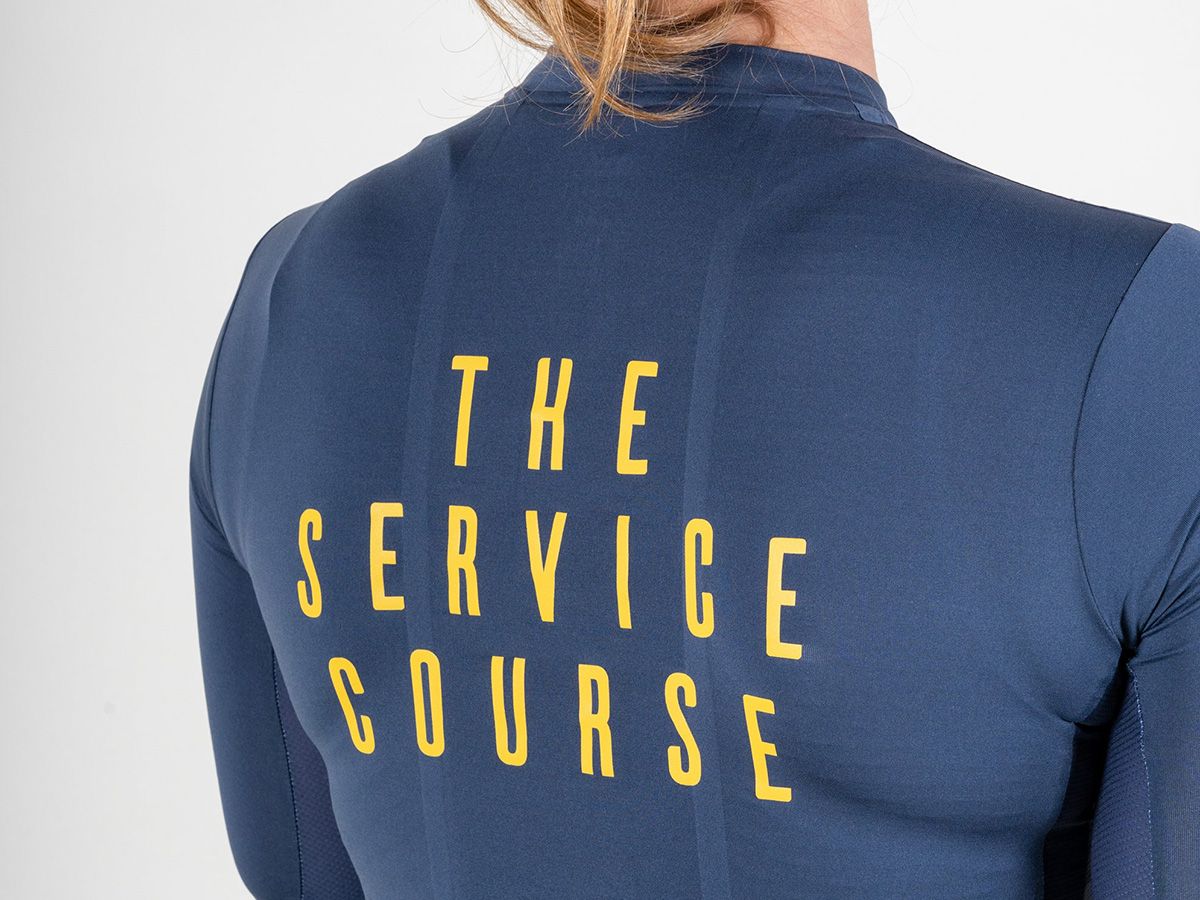  TSC 夏季短袖輕量女性車衣 / 夜藍 M