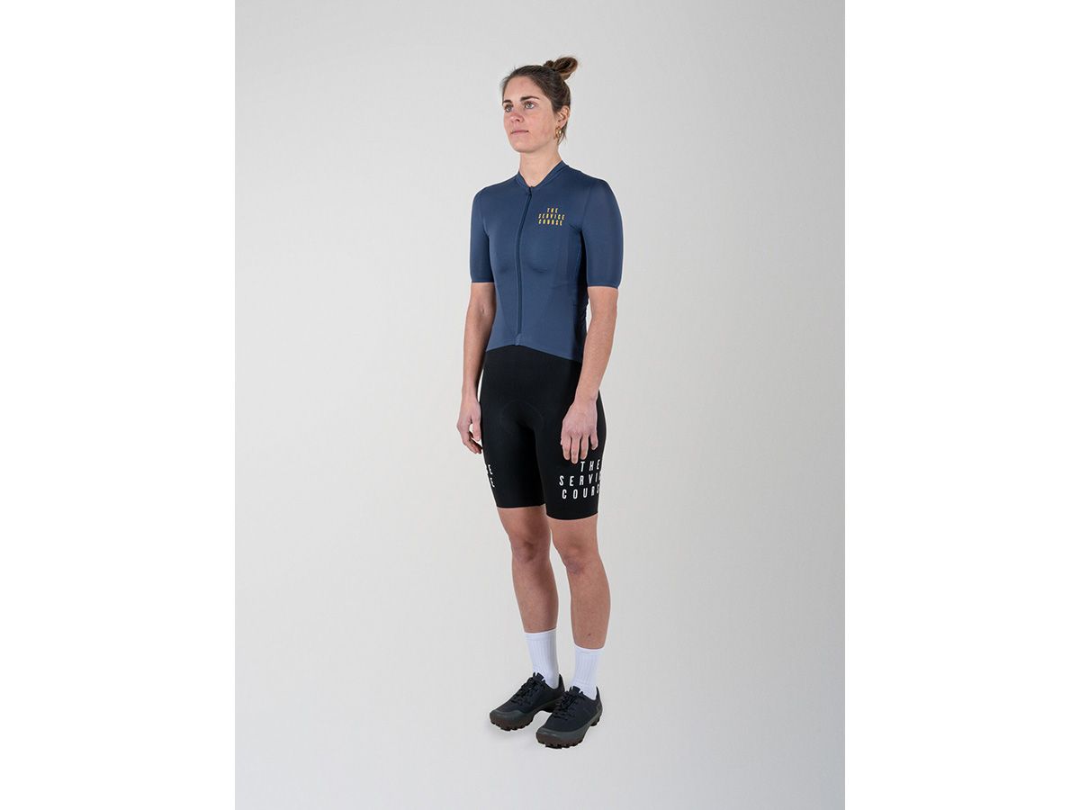  TSC 夏季短袖輕量女性車衣 / 夜藍 XS