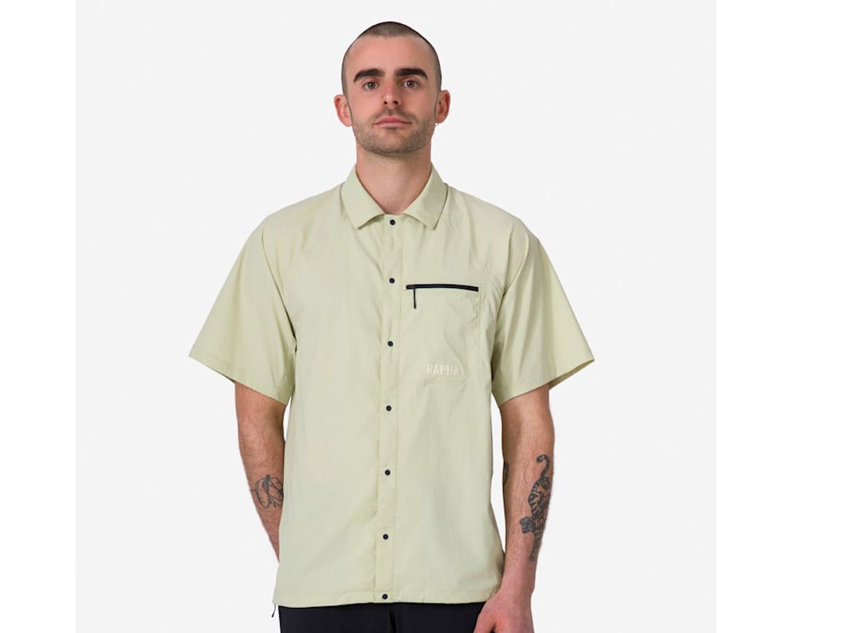 Rapha 男款 Explore 機能短袖襯衫 沙灰色 XXL