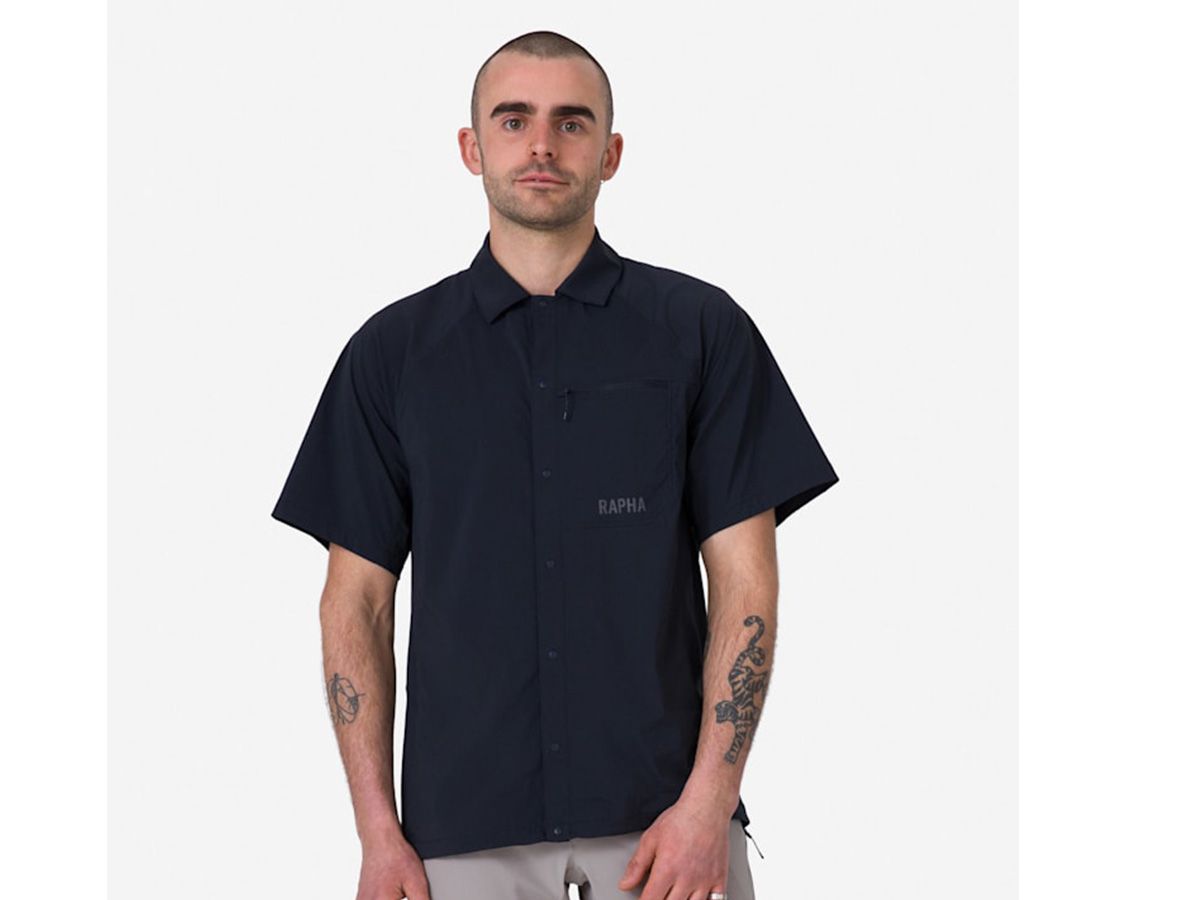 Rapha 男款 Explore 機能短袖襯衫 黑色 S