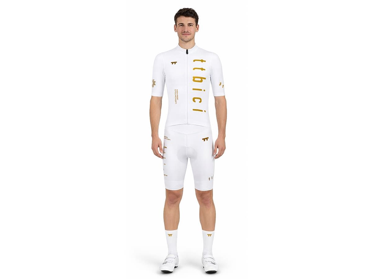 a Line Men's Stay Gold Bib Shorts 男款車褲 / 白金