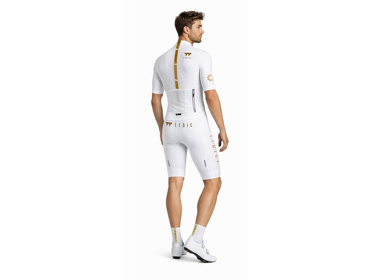 a Line Men's Stay Gold Aero Jersey 男款空力車衣 / 白金