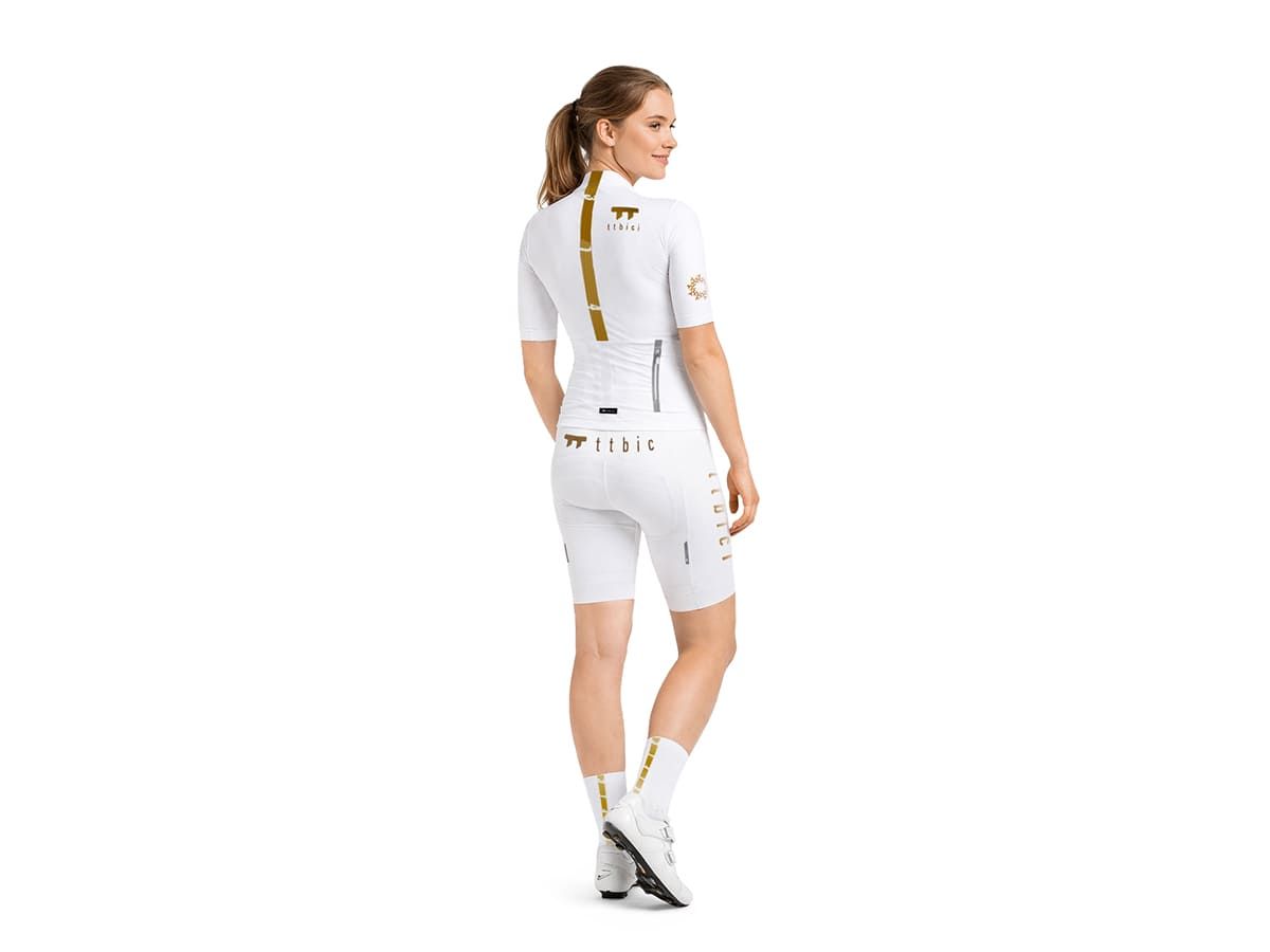 a Line Women's Stay Gold Bib Shorts 女款車褲 / 白金
