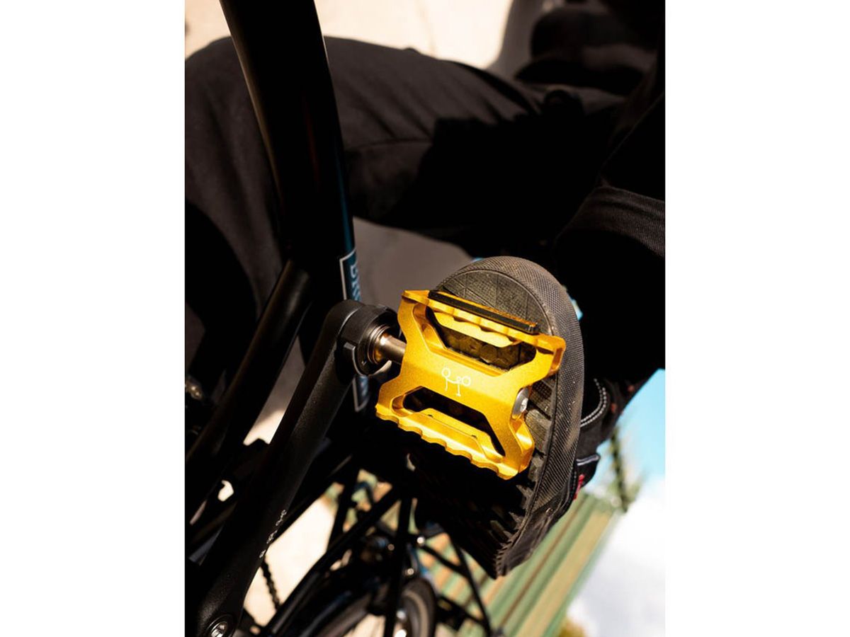 Brompton 超輕量化快拆踏板 金色
