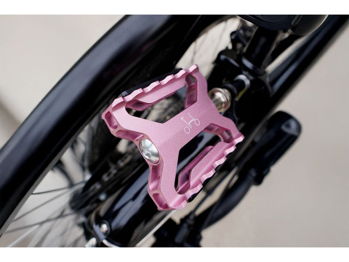 Brompton 超輕量化快拆踏板 粉色