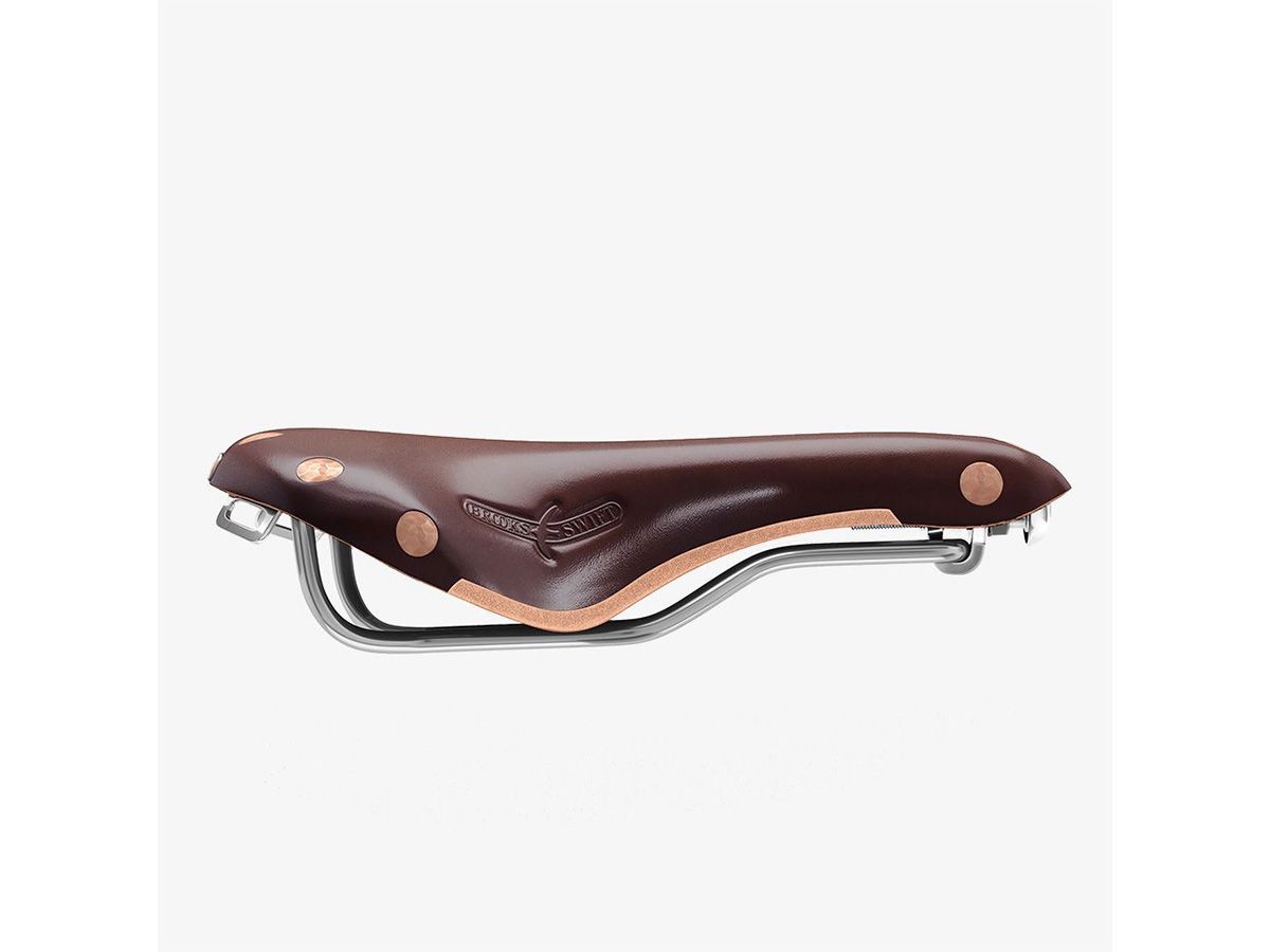 Brooks Swift 皮革座墊 褐色