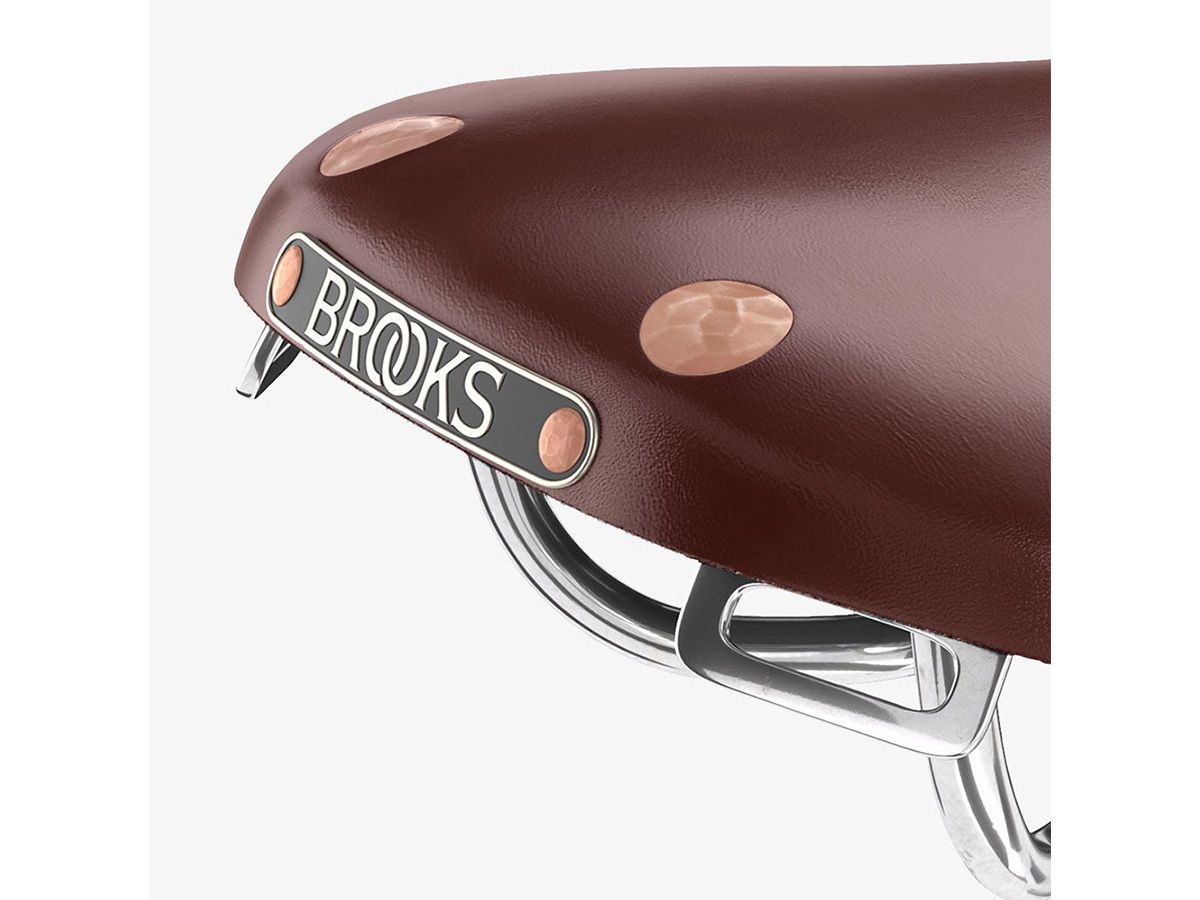 Brooks Swift 皮革座墊 褐色