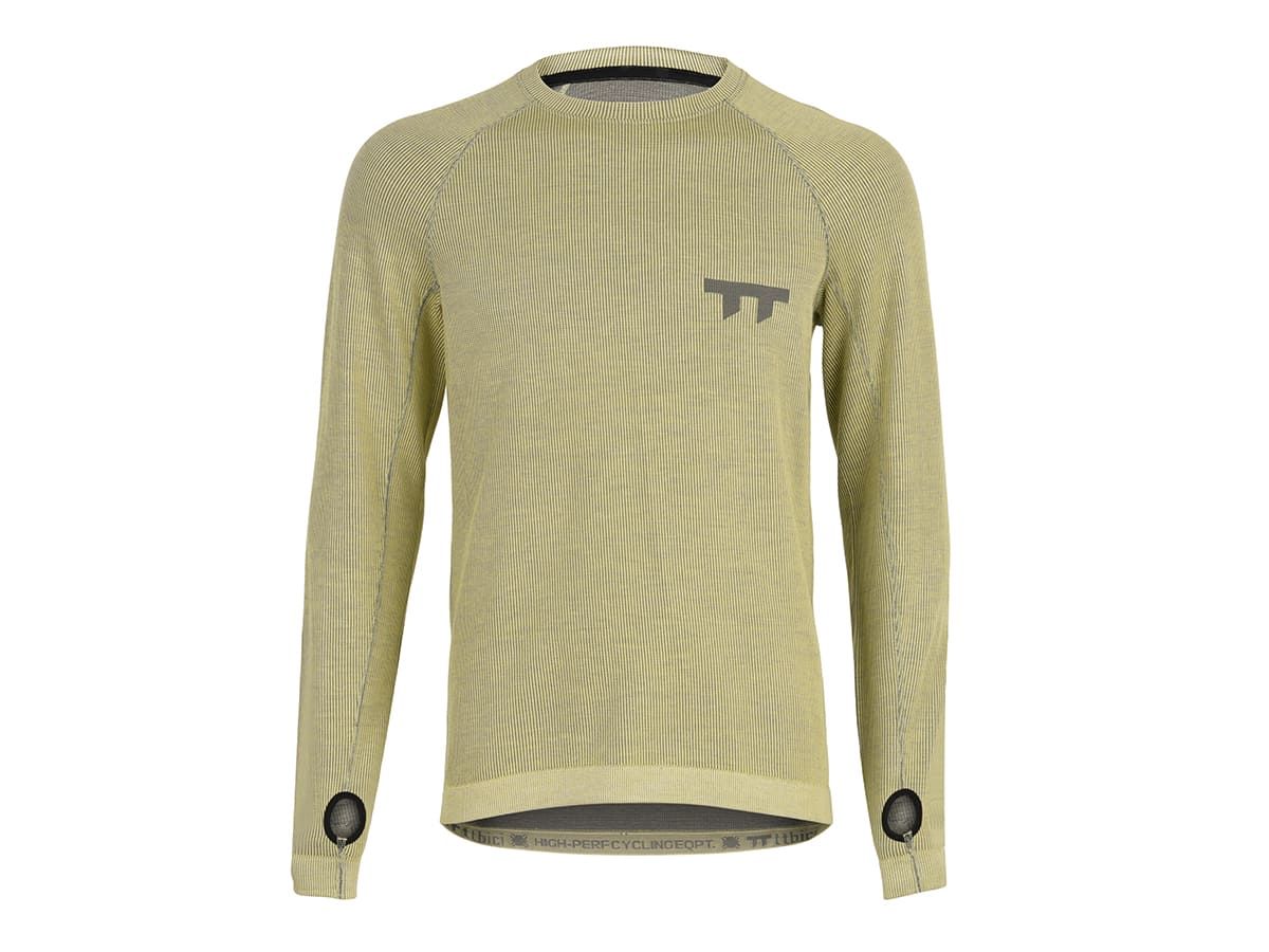 u Line Tech Merino Knit Ls T-Shirt 美麗諾羊毛編織機能長袖T恤 / 電氣黃 S