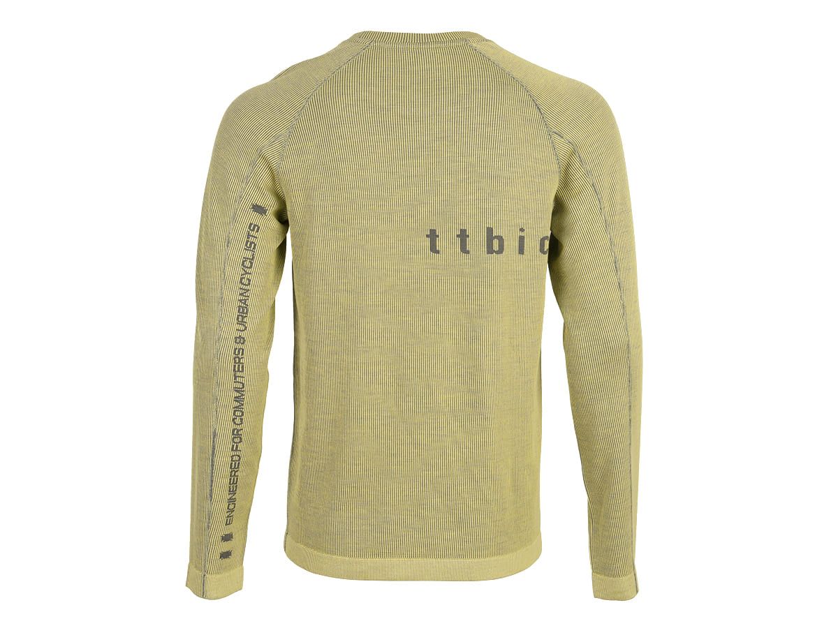 u Line Tech Merino Knit Ls T-Shirt 美麗諾羊毛編織機能長袖T恤 / 電氣黃 M