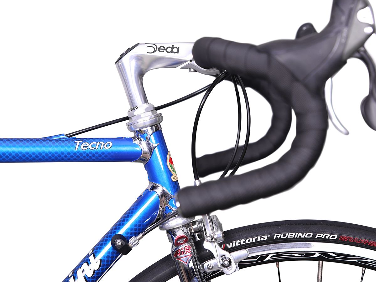 Tommasini TECNO - Blue Web 藍色菱紋經典鋼管車-48cm