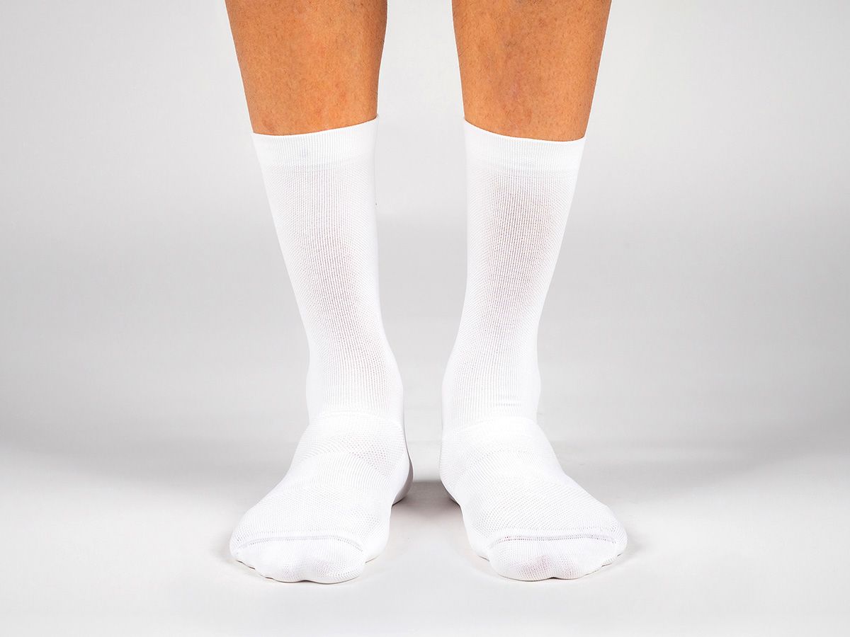 The Service Course Logo Socks 車襪 - 白/藍 S