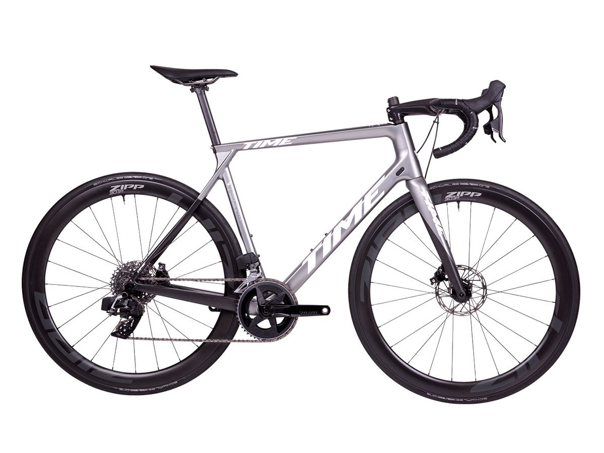 TIME Alpe d'Huez 01 爬坡車 - Matte Silver/跑車銀 - SRAM FORCE ETAP AXS 2x12 - XXS