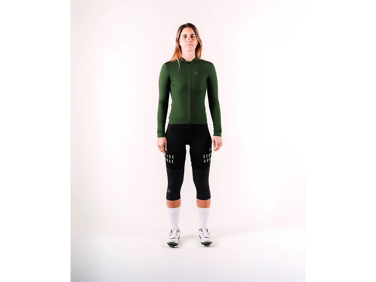 The Service Course Women Long Sleeve Winter Jersey 女款長袖車衣 梧桐綠 M