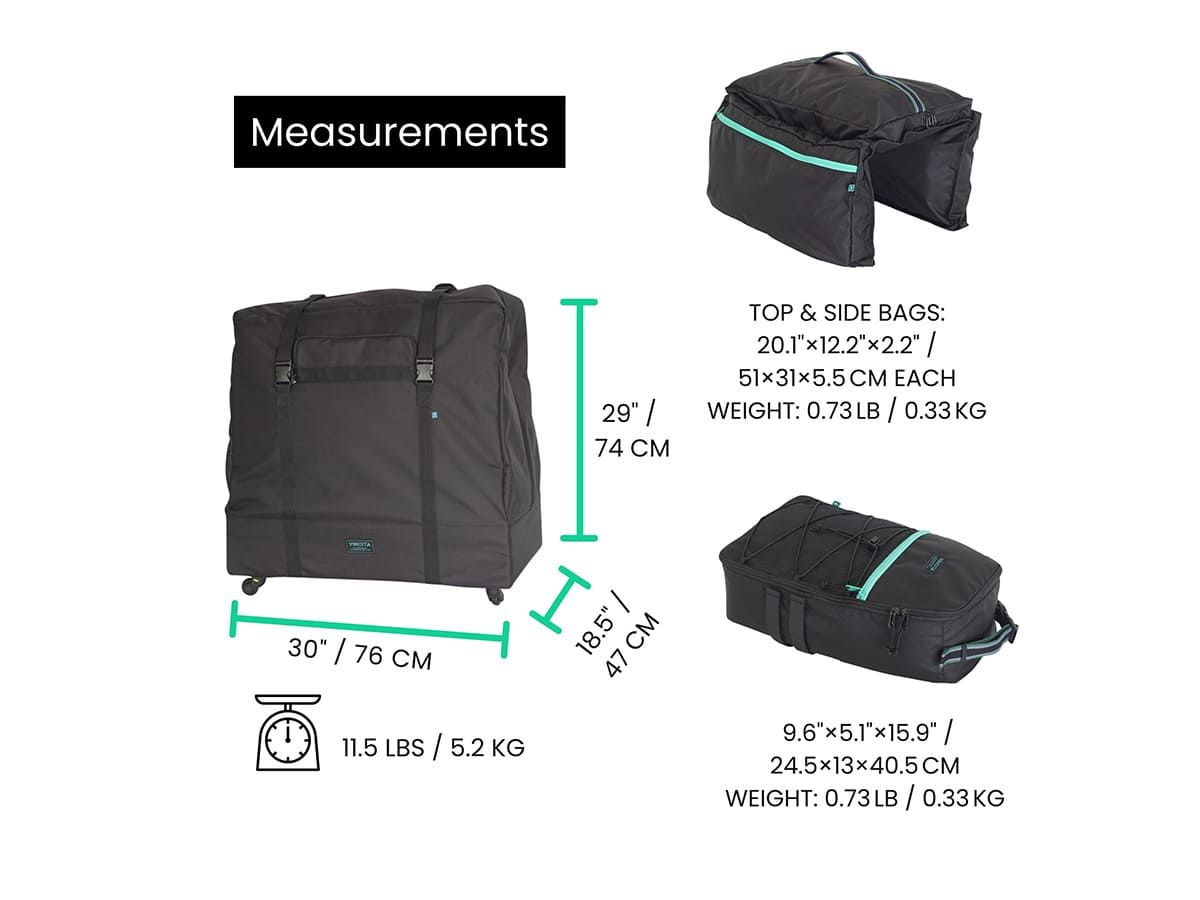 Vincita Brompton G Line 附輪攜車袋 黑色