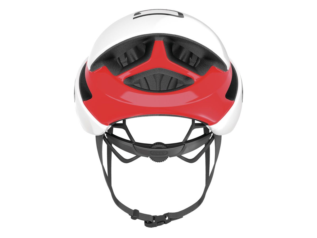 ABUS GAMECHANGER 空力安全帽 亮白/紅 M