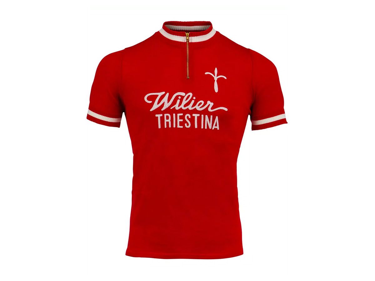 Wilier Triestina 復古羊毛車衣 紅色
