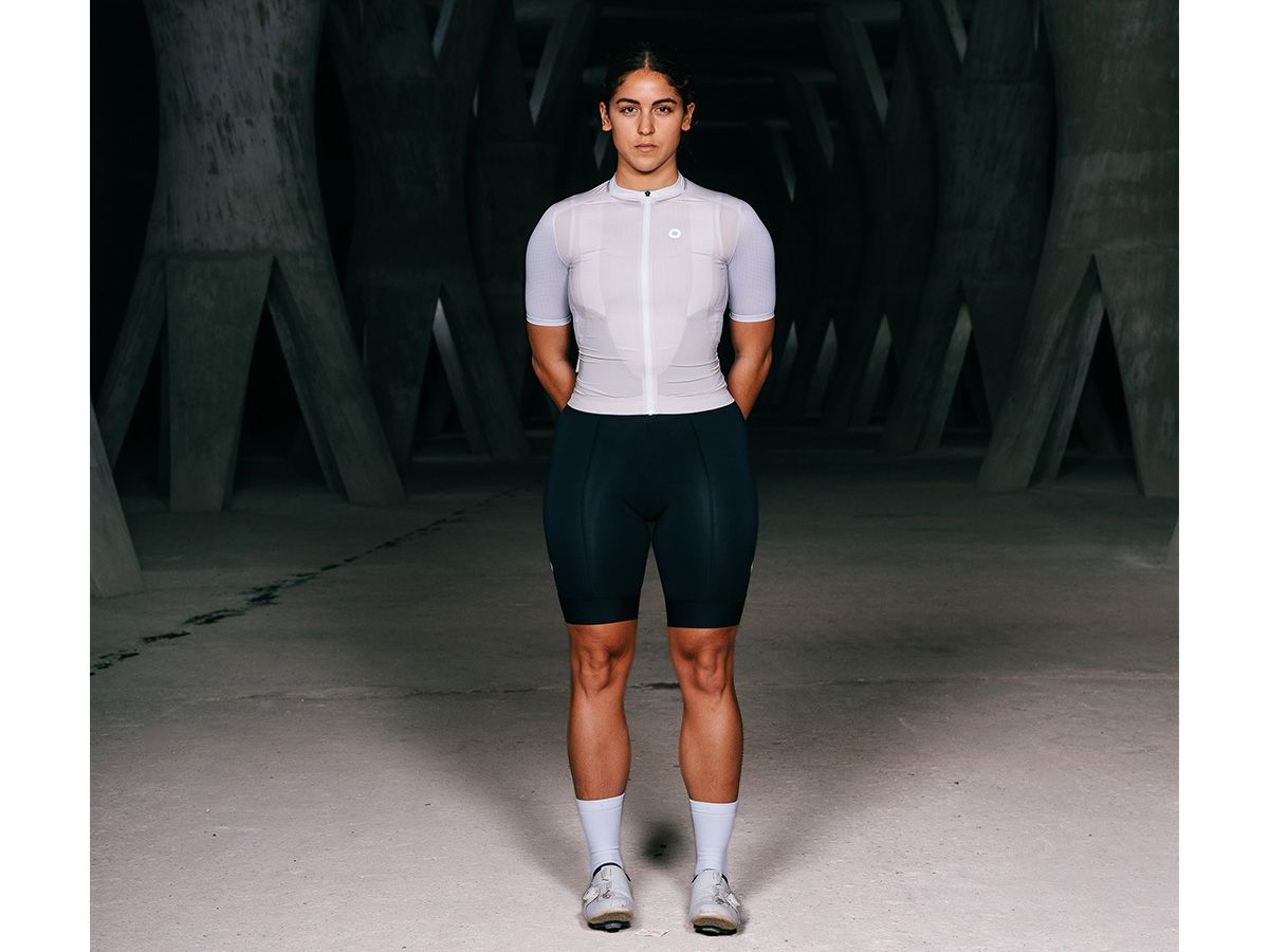 The Service Course Women's Engineered Short Sleeve Jersey 女款短袖車衣 - 米白色 M