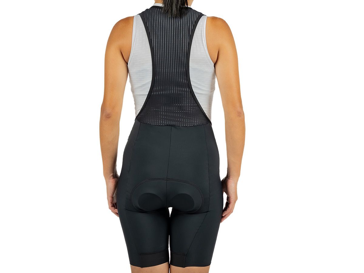 The Service Course Women's Logo Bib Shorts 女款連身車褲 - 黑色 M