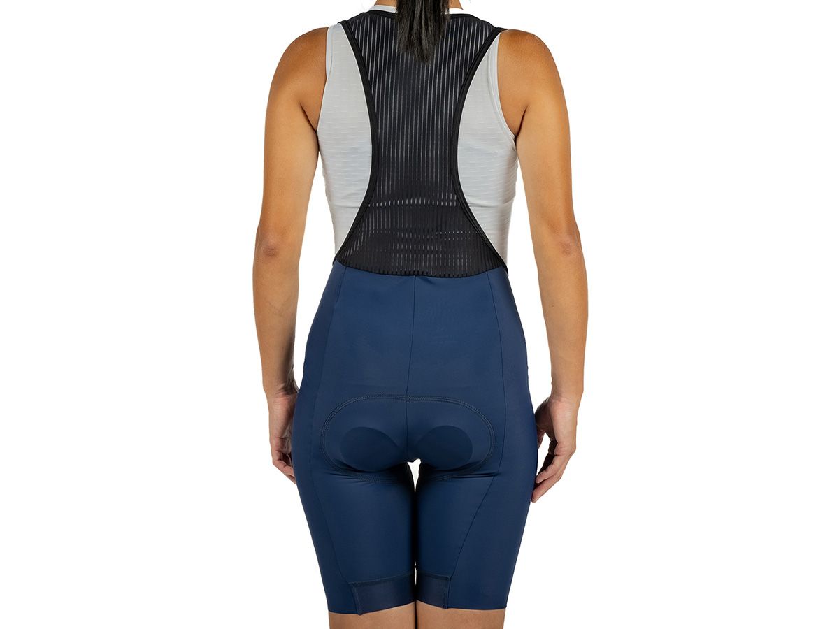 The Service Course Women's Logo Bib Shorts 女款連身車褲 - 海軍藍