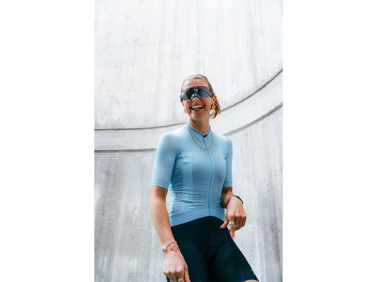 The Service Course Women's Short Sleeve Jersey 女款短袖車衣 - 天空藍 XS