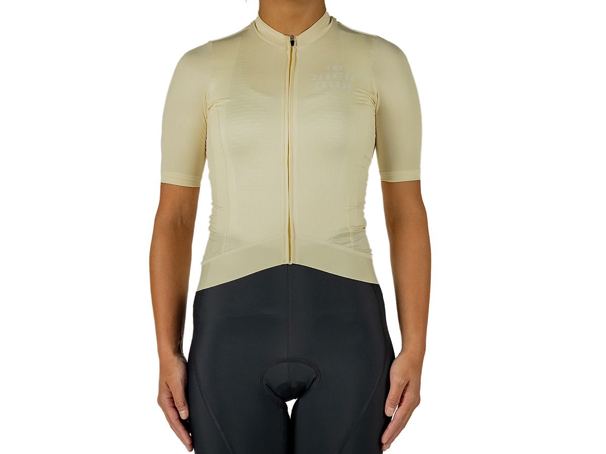 The Service Course Women's Short Sleeve Jersey 女款短袖車衣 - 香草黃 XS