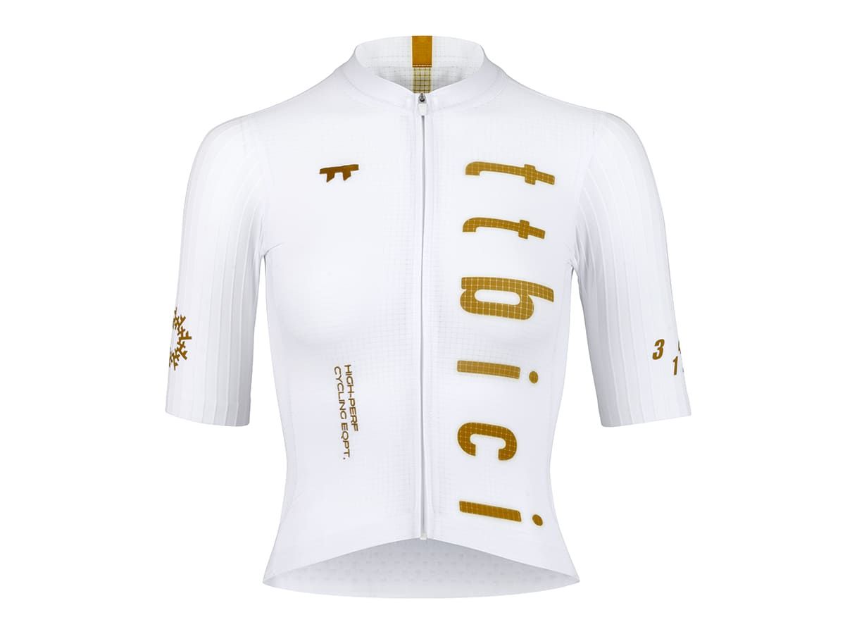 a Line Women's Stay Gold Aero Jersey 女款空力車衣 / 白金 XS