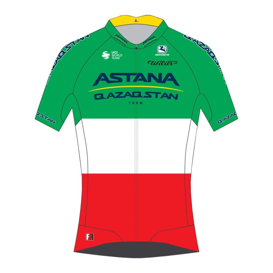 Giordana Astana Qazaqstan 2023 義大利國家冠軍 FR-C Pro 男款車衣