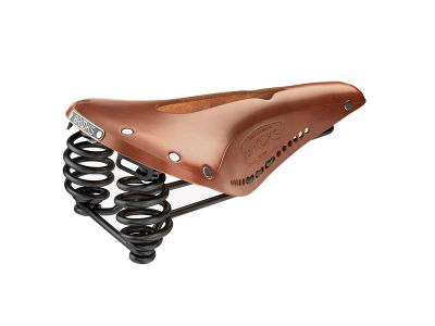 Brooks Flyer Carved 皮革座墊 蜂蜜色